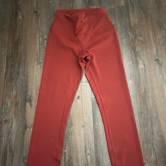lululemon athletica Pants - Lululemon Athletica Red High-Waisted Leggings